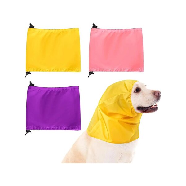 Waterproof Dog Ear Protection Bathing Cap for Three Dog Breeds with Adjustable Design