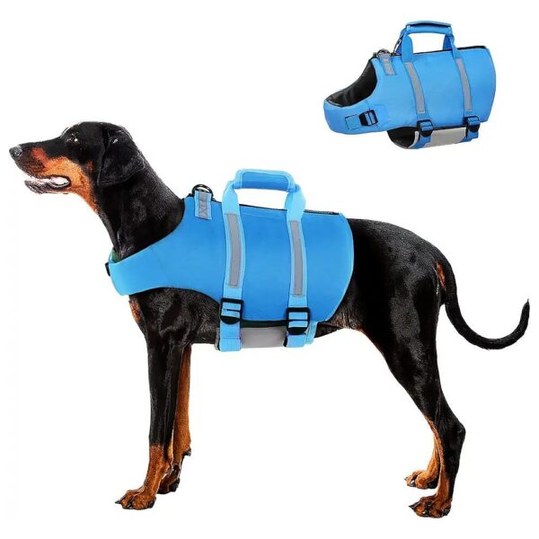 Waterproof Dog Life Preserver with Ripstop and High Flotation for Small Medium Large Dogs