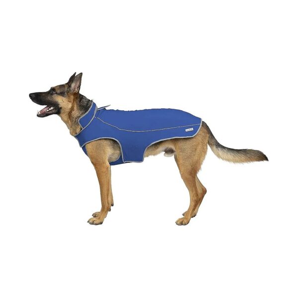 Waterproof Dog Parka for Large Dogs with Reflective Trims and Adjustable Velcro