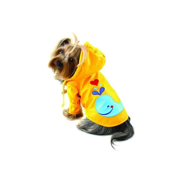 Waterproof Dog Raincoat with Cotton Lining and Velcro Closure for Large Breeds