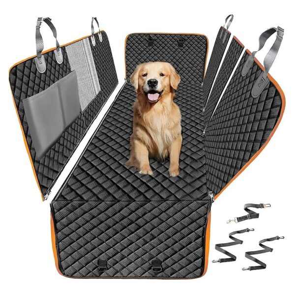 Waterproof Dog Seat Cover for Car with Anti-Scratch and Anti-Slip Material for Large Size