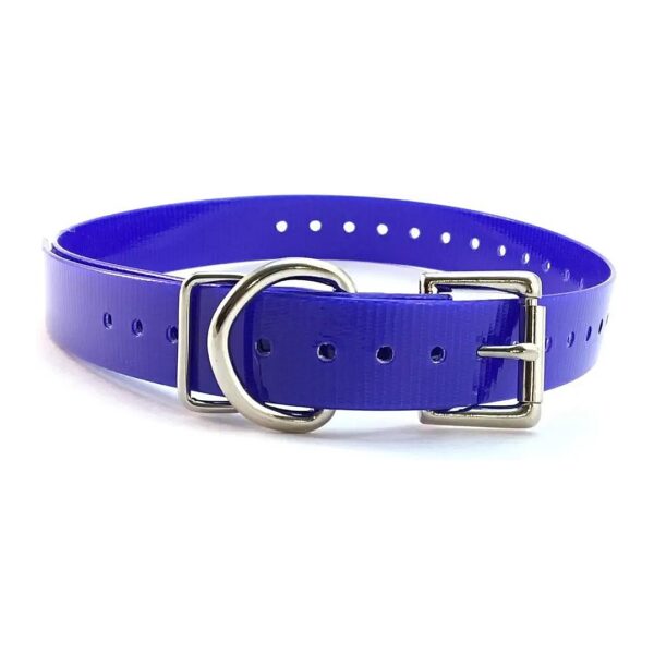 Waterproof Dog Strap 1" Width 30" Long Blue Nylon Material Buckle Closure Patterned Dog