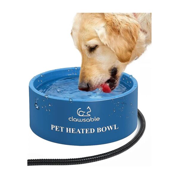 Waterproof Heated Dog Bowl for Outdoor Use, Winter and Summer Pet Care Solution