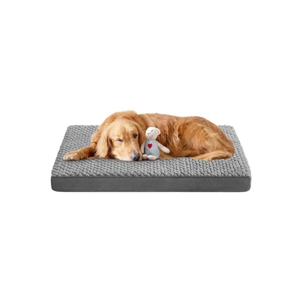 Waterproof Orthopedic Crate Bed with Soft and Supportive Padding for Large Breed Dogs