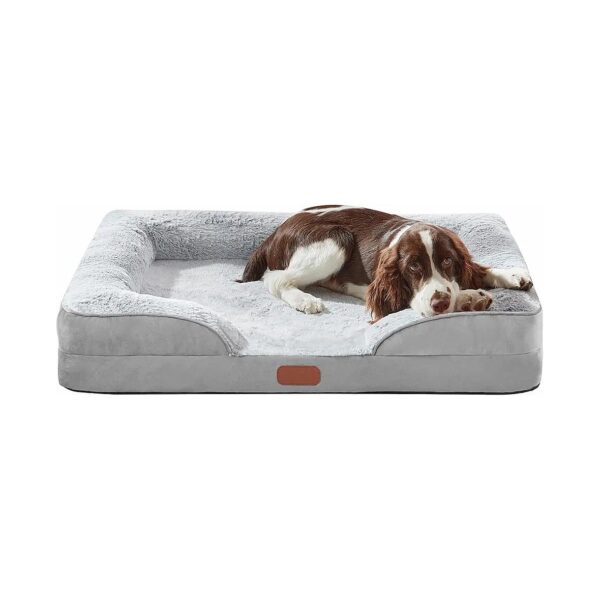 Waterproof Orthopedic Dog Bed for Large Dogs with Non-Slip Bottom and Memory Foam Support