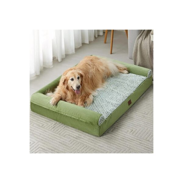 Waterproof Orthopedic Dog Bed with Egg Foam Support and Removable Cover for Large Dogs