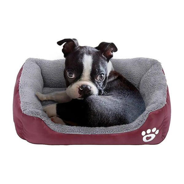 Waterproof Pet Bed with Fleece Lining and Supportive Design for Small Pets