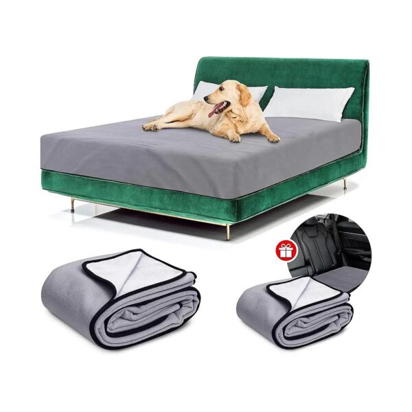 Waterproof Pet Blanket Cover for Adult, Dog, Cat or Any Pet Bed and Furniture Protector