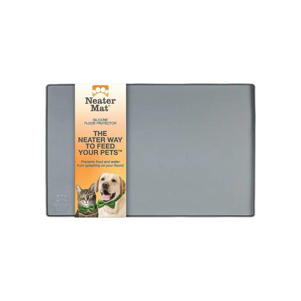 Waterproof Pet Bowl Mat Protects Floors from Messy Mealtimes