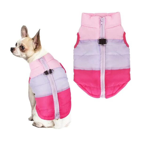 Waterproof Pink Dog Jacket for Small Medium Large Dogs