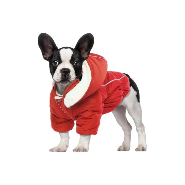 Waterproof Puppy Winter Outerwear with Extra Warm Fleece Material for Small Medium Dogs