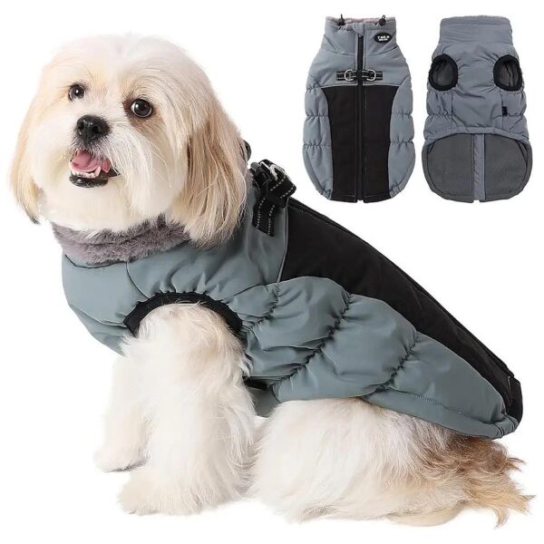 Waterproof Reflective Adjustable Dog Coat Jacket Vest for Small Medium Large Breeds Blue