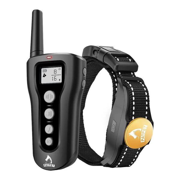 Waterproof Remote Training Collar for Medium to Large Dogs with Adjustable Nylon Collar