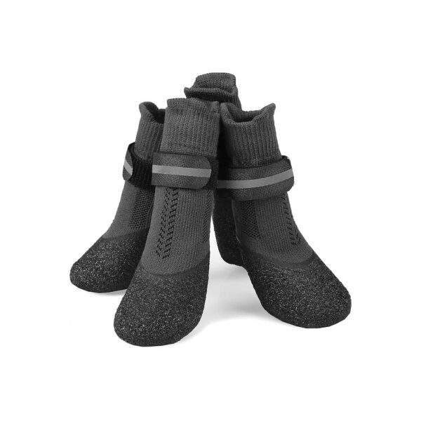 Waterproof Snow Boots for Dogs with Anti-Slip Sole and Reflective Straps