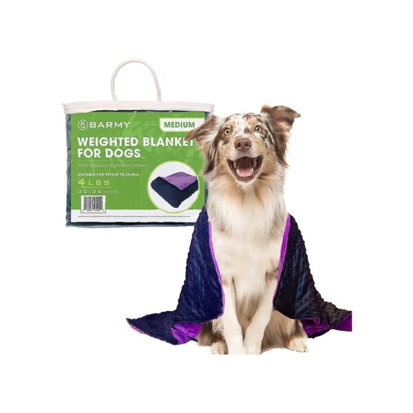 Waterproof Weighted Blankets for Dogs with Anxiety Relief Calming Pockets Reversible