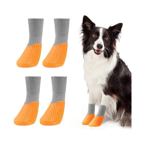 Waterproof and Breathable Dog Socks with Anti Slip Soles for Small to Large Puppy Pets