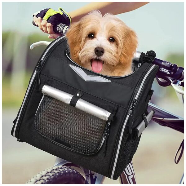 Waterproof and Durable Dog Backpack Carrier for Bike, Car, or Motorcycle