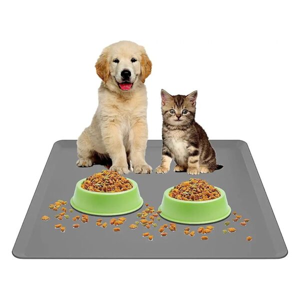 Waterproof and Odor-Resistant Silicone Dog Food Tray