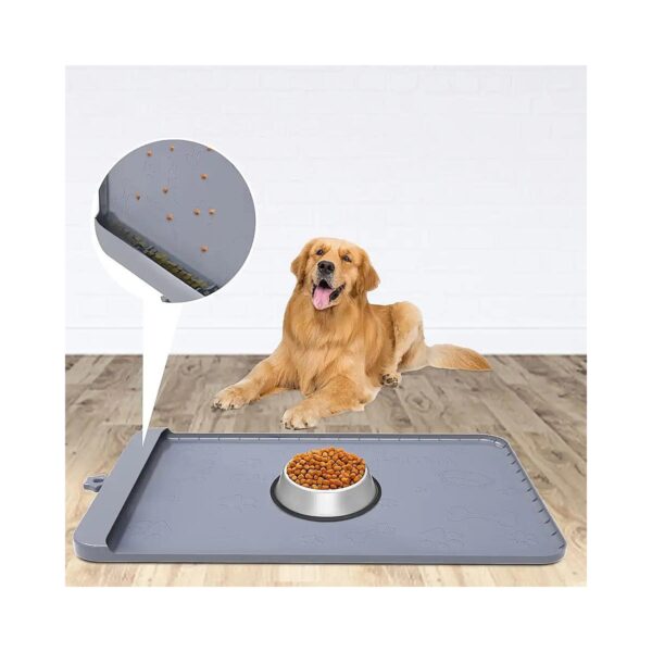 Waterproof and Odorless Silicone Dog Food and Water Bowl Mat