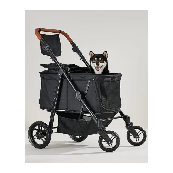 Waterproof and Scratch-Resistant Pet Stroller for Large and Medium-Sized Pets