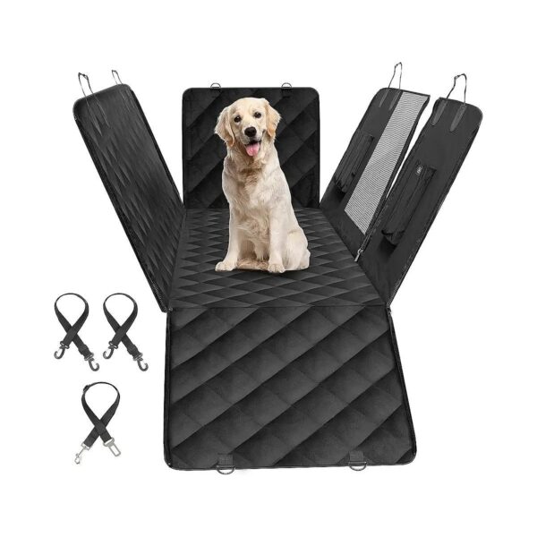 Waterproof and Scratchproof Car Seat Cover for Pets with Mesh Window