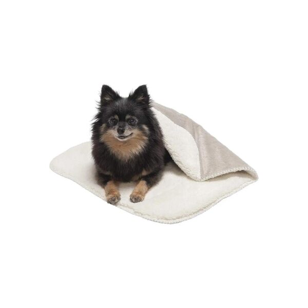 Waterproof and Self-Warming Throw Blanket for Dogs and Cats, Dove Color