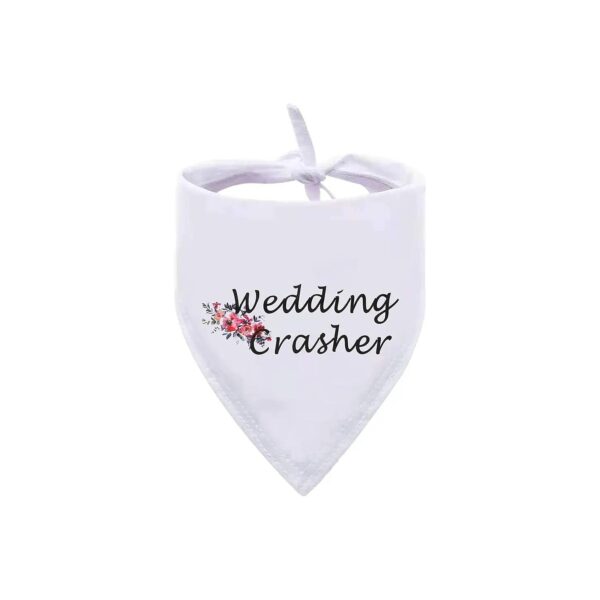 Wedding Crasher Dog Accessories - Unique Pet Scarf Bibs for Your Furry Wedding Guest