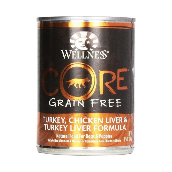 Wellness Core Turkey Chicken Liver Formula Grain Free Dog Food 5 oz