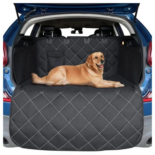 White Heavy Duty Nonslip Back Car Seat Cover Waterproof Cargo Liner for Dogs