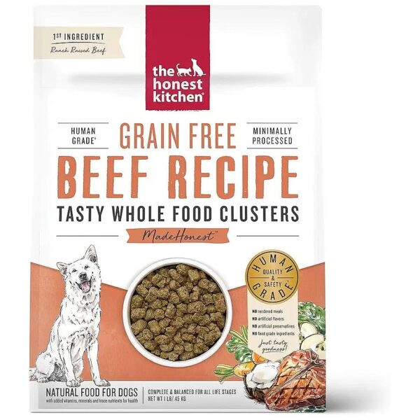 Whole Food Clusters Grain Free Beef Dry Dog Food for Optimal Nutrition