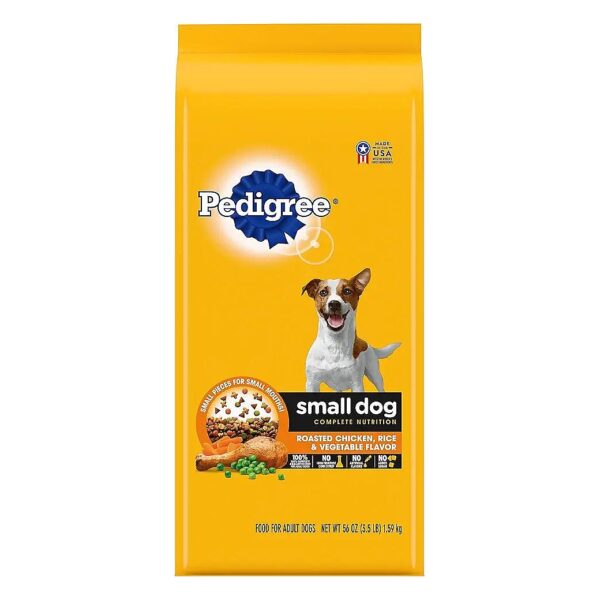 Whole Grain Dry Food for Small Breed Adult Dogs with Chicken, Rice, and Vegetable Flavor