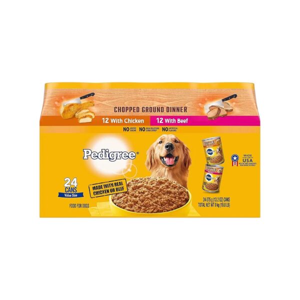 Wholesome Canned Dog Food Variety Pack with Chicken and Beef, 2 oz Cans