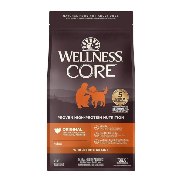 Wholesome Grains Adult Dry Dog Food with Turkey Flavor and Wholesome Ingredients