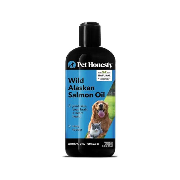 Wholesome Salmon Oil for Dogs from Wild Alaskan Salmon for Optimal Nutrition