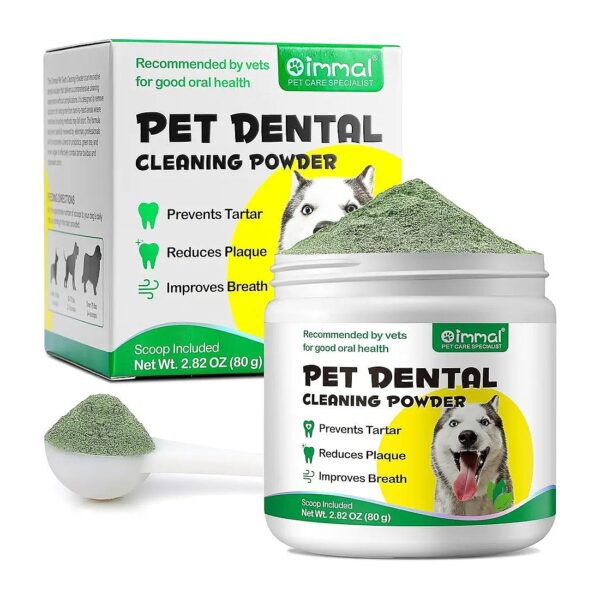 Wholesome Teeth Cleaning Powder for Dogs - Supports Healthy Gums and Fresh Breath