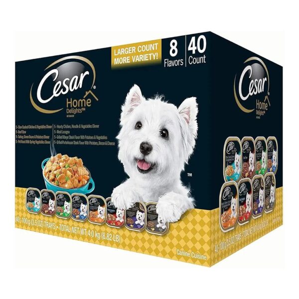 Wholesome Wet Dog Food Variety Pack with 40-count, 5 oz Trays and Fresh-Lock Seal