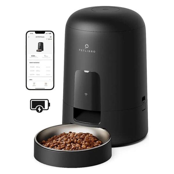 Wi-Fi Enabled Automatic Cat Feeder with 30-Day Battery Life