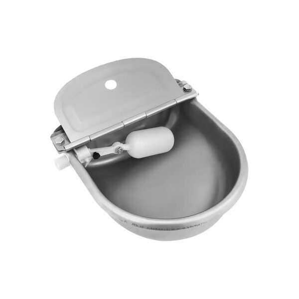 Wide Capacity Stainless Steel Livestock Drinking Bowl for Horses Cattle Goats Sheep Dogs