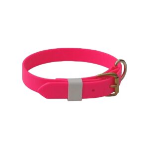 Wide and Adjustable Pink Dog Collar for Small Dogs