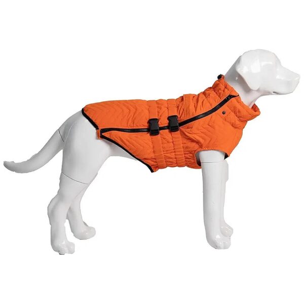 Windproof and Adjustable Dog Winter Coat - Orange XL for Small Medium Large Dogs