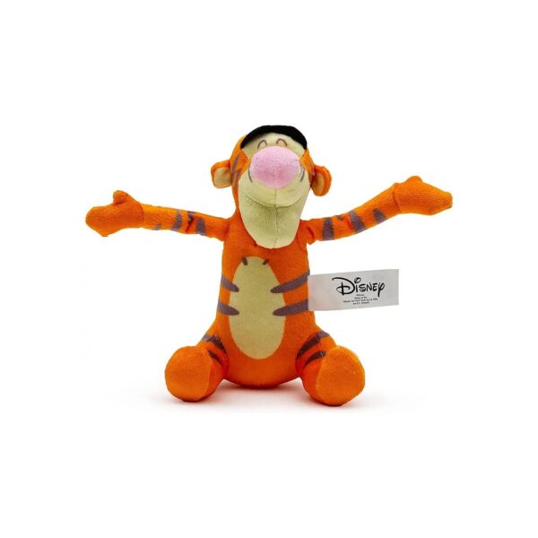 Winnie the Pooh Plush Dog Toy with Tigger's Arms Up Pose and Squeaker for Dogs