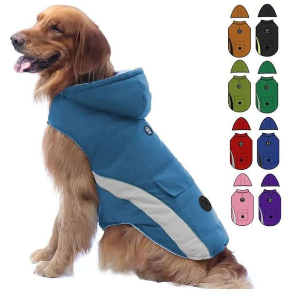 Winter Coats for Small Dogs, Adjustable Hood, Reflective, Size S, Durable and Warm