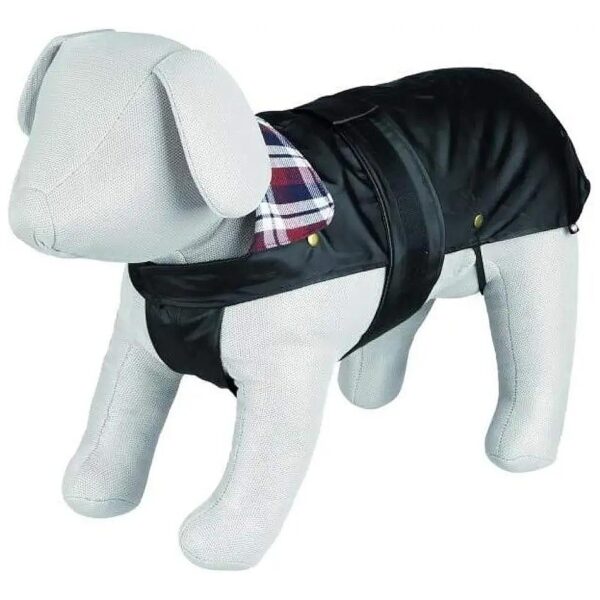 Winter Dog Coat with Leg Straps and Water Repellent Properties 40cm Black