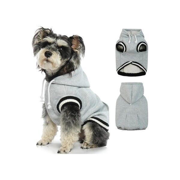 Winter Dog Fleece Sweater with Leash Hole for Small Medium Large Dogs