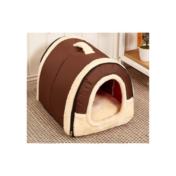 Winter Pet Cozy Bed with Soft Cushioning and Breathable Design for Cats, Dogs, and Pigs