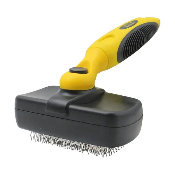 Wire Bristle Slicker Brush for Dogs, Cats and Rabbits Reduces Shedding and Matting