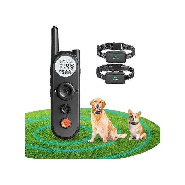 Wireless Dog Fence System for 2 Dogs with Remote Control