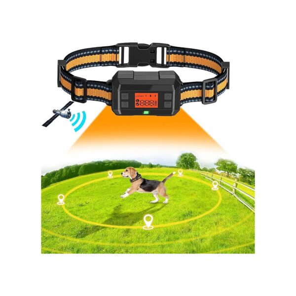 Wireless GPS Dog Fence for Outdoor Use with Radius 33-999 Yards