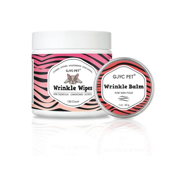 Wrinkle Wipes and Balm for Dogs - Natural Skincare Solutions for Wrinkly Breeds