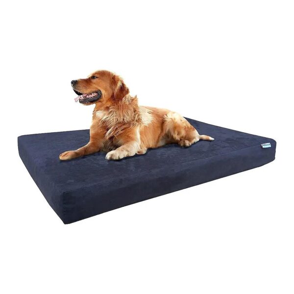 XL Orthopedic Memory Foam Dog Bed with Waterproof Case and Extra-Large Memory Foam Pad